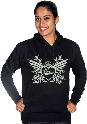 

Zorba Mart Full Sleeve Printed Women' Sweatshirt, Black