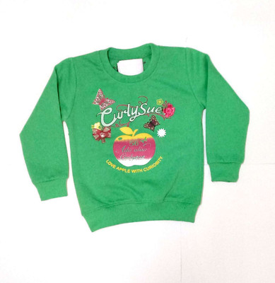 

Cuddlezz Full Sleeve Printed Girls Sweatshirt, Green