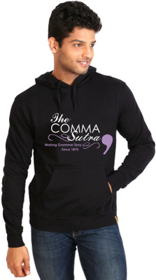 

Campus Sutra Full Sleeve Printed Men Sweatshirt, Black
