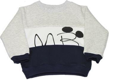 

Kiwi Full Sleeve Printed Baby Boys Sweatshirt, Grey