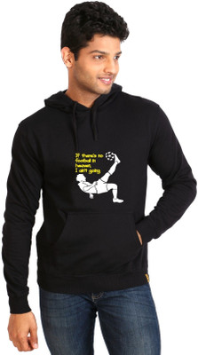 

Campus Sutra Full Sleeve Printed Men Sweatshirt, Black