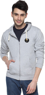 

Campus Sutra Full Sleeve Solid Men Sweatshirt, Grey