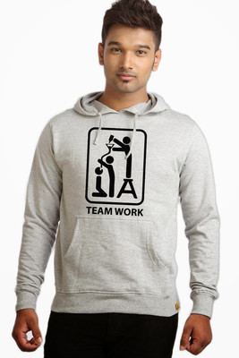 

Campus Sutra Full Sleeve Printed Men Sweatshirt, Grey