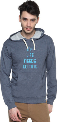 

Campus Sutra Full Sleeve Printed Men Sweatshirt, Blue
