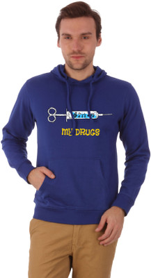 

Campus Sutra Full Sleeve Printed Men Sweatshirt, Royal blue