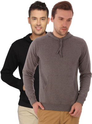 

Campus Sutra Full Sleeve Solid Men Sweatshirt, Black;charcoal