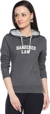 

Campus Sutra Full Sleeve Printed Women Sweatshirt, Charcoal