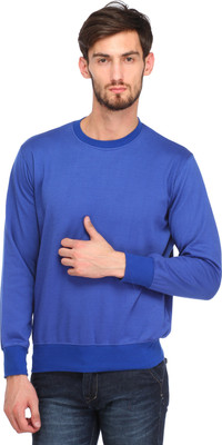 rockhard Full Sleeve Solid Men Sweatshirt