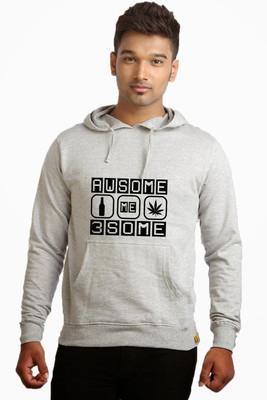 

Campus Sutra Full Sleeve Printed Men Sweatshirt, Grey