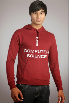 

Campus Sutra Full Sleeve Printed Men Sweatshirt, Maroon