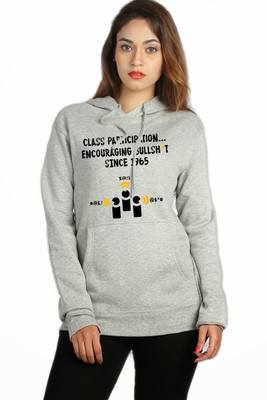 

Campus Sutra Full Sleeve Printed Women Sweatshirt, Grey