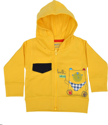 

Pepito Full Sleeve Embellished Baby Boys Sweatshirt, Yellow