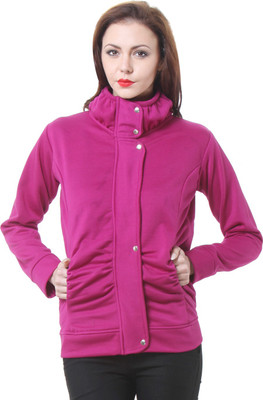 

Purys Full Sleeve Solid Women's Sweatshirt, Pink