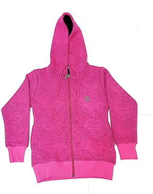 

Cuddlezz Full Sleeve Self Design Girls Sweatshirt, Pink