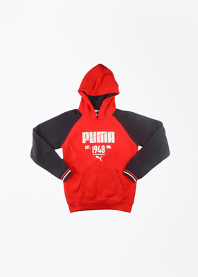 

Puma Full Sleeve Printed Boys Sweatshirt, Red