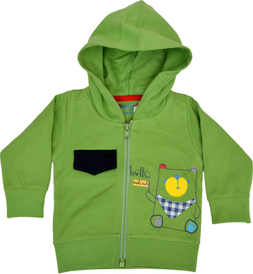 

Pepito Full Sleeve Embellished Baby Boys Sweatshirt, Green