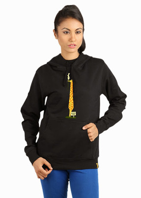 

Campus Sutra Full Sleeve Printed Women Sweatshirt, Black