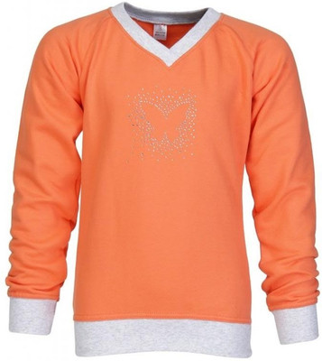 

Gkidz Full Sleeve Solid Girls Sweatshirt, Orange