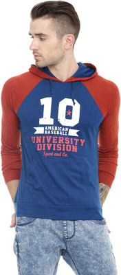 

Gritstones Full Sleeve Printed Men' Sweatshirt, Indigo