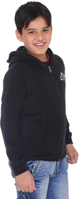 

Kids-17 Full Sleeve Solid Boys Sweatshirt, Black