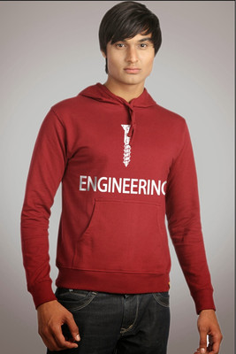 

Campus Sutra Full Sleeve Printed Men Sweatshirt, Maroon