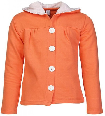 

Gkidz Full Sleeve Solid Girls Sweatshirt, Orange