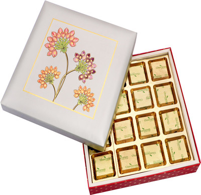 

Ghasitaram Gifts Silver Printed 16 pcs Bars(240 g)