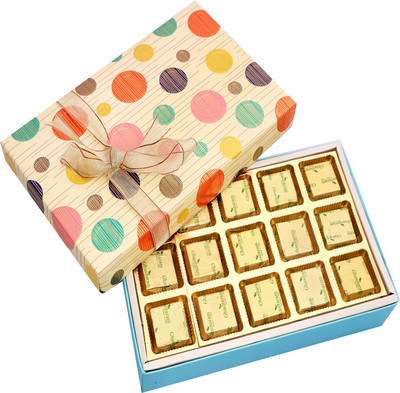 

Ghasitaram Gifts Polka Dots 15 pcs Bars(225 g)