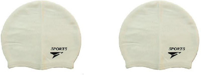 

Sportshour W-02 Swimming Cap(Multicolor, Pack of 2)