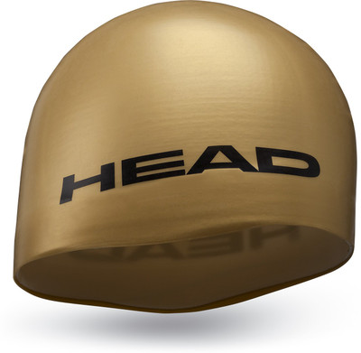 

Head Silicone Moulded Swimming Cap(Gold, Pack of 1)