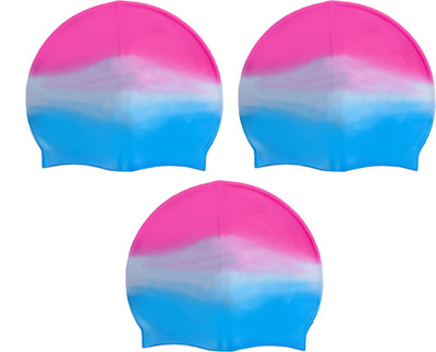 

Sportshour MPW-03 Swimming Cap(Multicolor, Pack of 3)