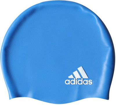 

ADIDAS SIL CP Logo Swimming Cap(Multicolor, Pack of 1), Bahiablue/white