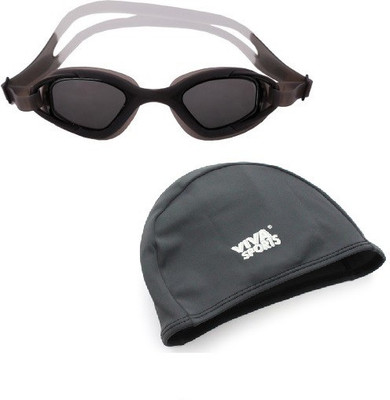 

Viva Sports VIVA-5 Swim Set Swimming Cap(Multicolor, Pack of 2)