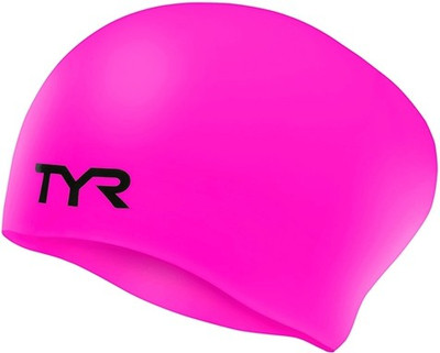 

TYR LONG HAIR SILICON Swimming Cap(Pink, Pack of 1)