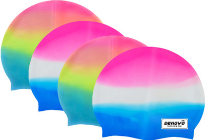 

DeNovo Imported Set of 4 Swimming Cap(Multicolor, Pack of 4)