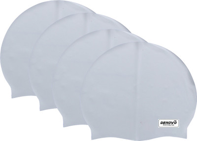 

DeNovo Imported Set of 4 Swimming Cap(Grey, Pack of 4)