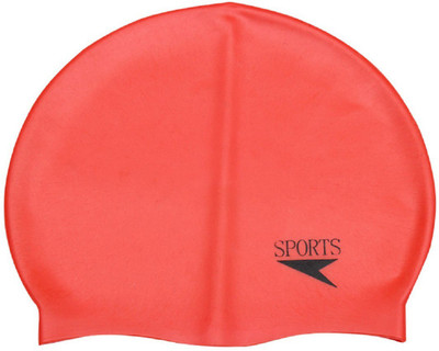 

Syndicate Best Quality Sports Silicon Swimming Cap(Red, Pack of 1)