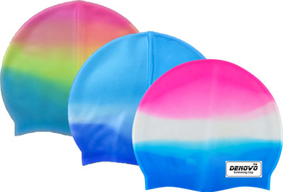 

DeNovo Imported Set of 3 Swimming Cap(Multicolor, Pack of 3)