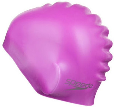 

Speedo Plain Moulded Silicone Adult Swimming Cap(Purple, Pack of 1)