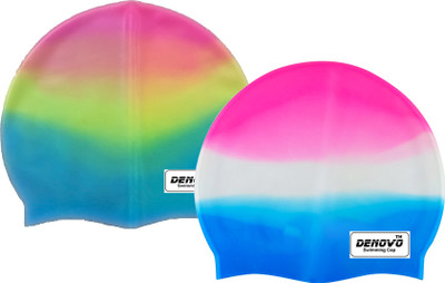 

DeNovo Imported Set of 2 Swimming Cap(Multicolor, Pack of 2)