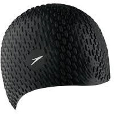 

Syndicate Best Quality Silicon Bubble Swimming Cap(Black, Pack of 1)