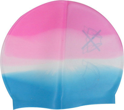 

Neska Moda Cool Swimming Cap(Multicolor, Pack of 1), Blue;pink;white