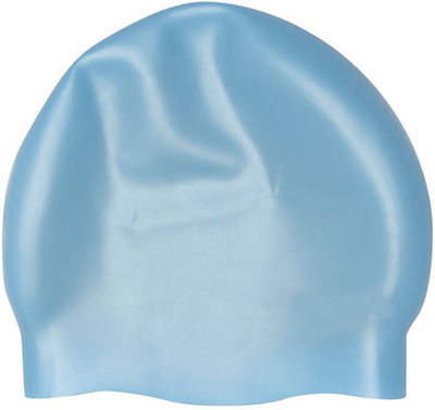 

Syndicate Best Quality Silicon Sky Blue Swimming Cap(Blue, Pack of 1)