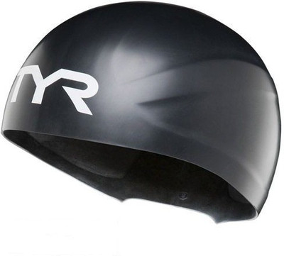 

TYR Wall Breaker Race Swimming Cap(Black, Pack of 1)