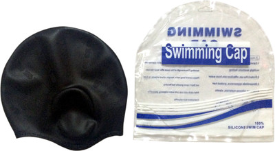 

SPOFIT SPORTSC1003B Swimming Cap(Black, Pack of 1)