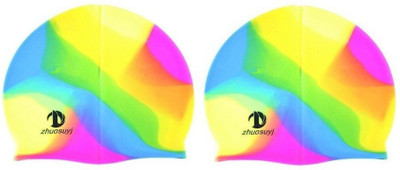 MK Shuosuyj Swimming Cap Multicolor, Pack of 2