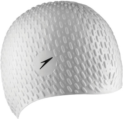 

Syndicate Best Quality Silicon Bubble Swimming Cap(White, Pack of 1)