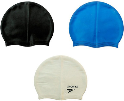 

Sportshour BWBL-01 Swimming Cap(Multicolor, Pack of 3)