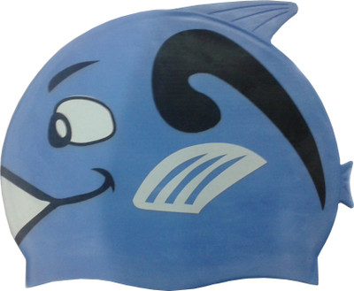 

FAB 5 Fish Shape Swimming Cap(Blue, Pack of 1)