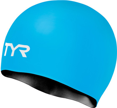 

TYR Reversible Silicone Swimming Cap(Multicolor), Black;blue